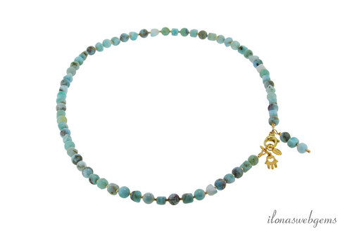 Inspiratie: Larimar Collier- Goldfilled