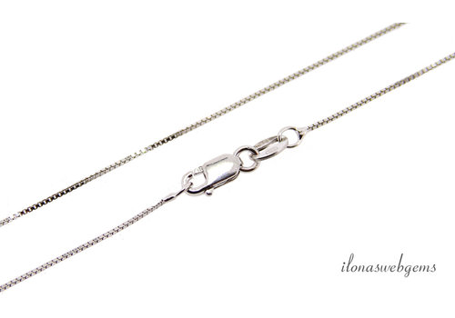 925 Sterling zilveren  Venetiaanse ketting met slotje ca. 0.80mm