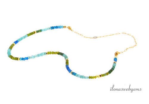 Inspiration: Halskette Apatit mit Gliederkette