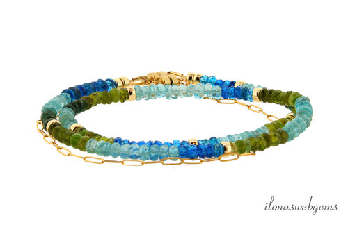 Inspiration: Apatite bracelet with link
