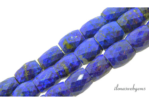Lapis lazuli kralen tonnetje op-en-aflopend ca. 11x14x16mm
