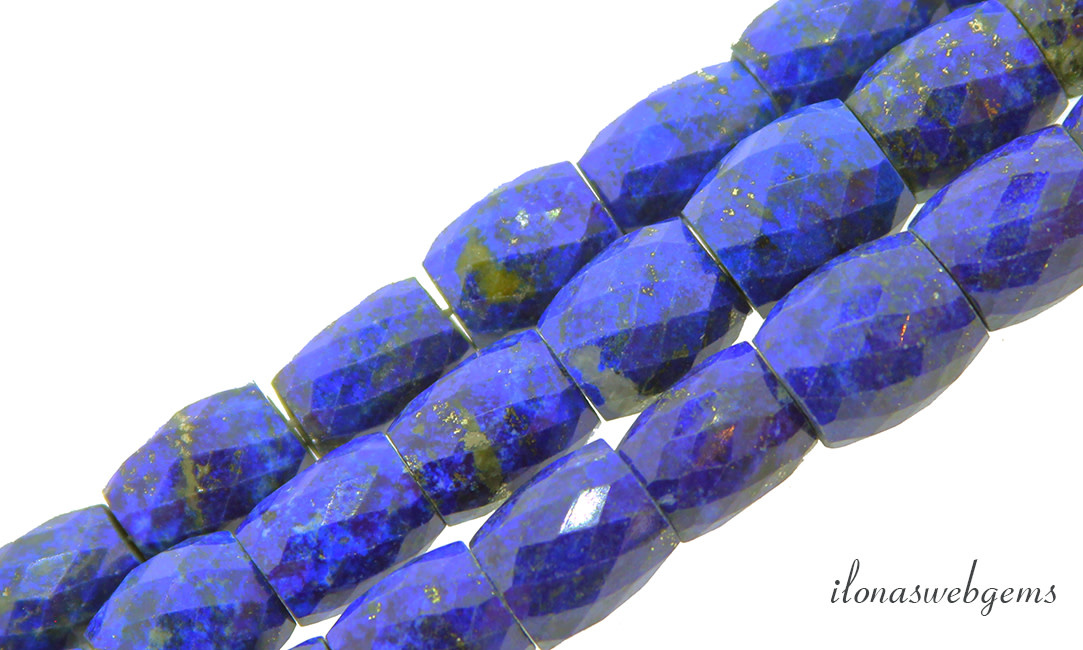 Lapis lazuli kralen op-en-aflopend tonnetje ca. 17x13x11mm - Ilona's ...