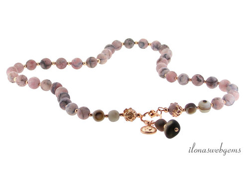 Inspiratie: Collier Suleimani Agaat met rosé Vermeil