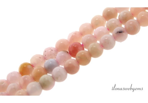 Pink Opal beads around 4mm