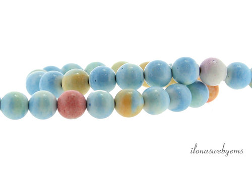 Mongolian Agate beads round about 8mm