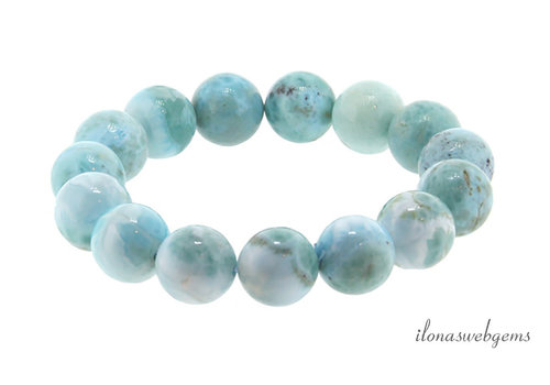 Larimarperlen rund ca. 14mm