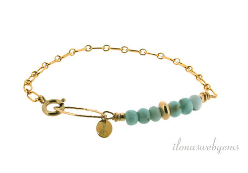 Larimar Goldfilled Armband