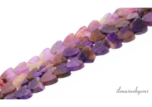 Amethystperlen Herz ca. 6 mm