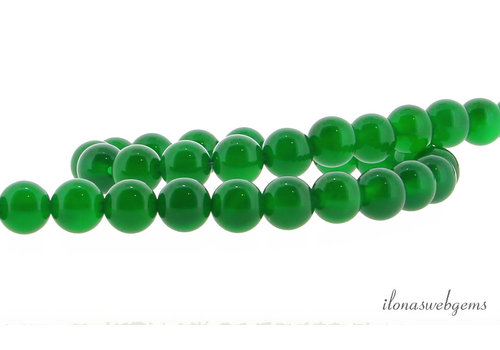 Groene onyx kralen rond ca. 8mm