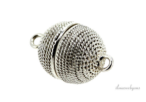 Sterling silver magnetic clasp approx. 14mm