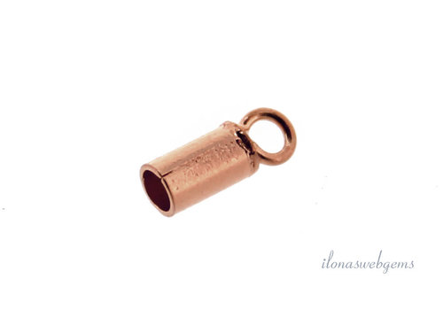 Rosé vermeil end cap approx. 9mm