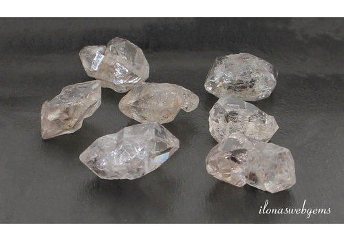 1 stuk Herkimer Diamond kraal ca.  21x15mm