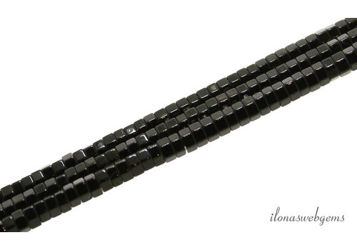 Hämatit-Perlen Mini-Sechseck ca. 2x1mm