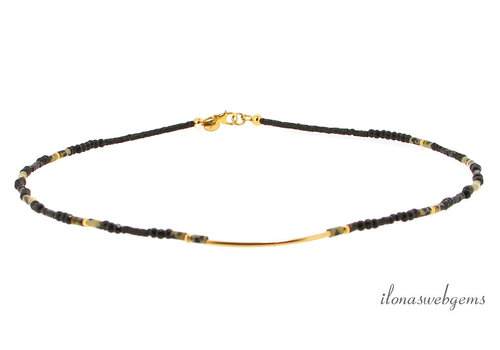 Inspiration: Halskette Hämatit Heishi Dalmatiner Jaspis