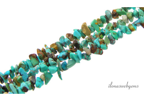 Turquoise beads split fine around 3-5mm
