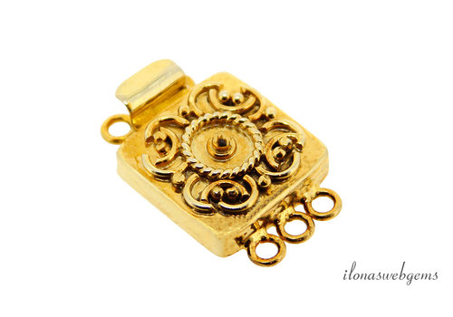 Vermeil box lock approx. 30x20mm