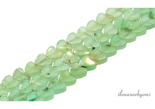 Aventurine beads heart about 6mm