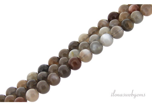 Gray Moonstone mix beads around 6mm AA quality