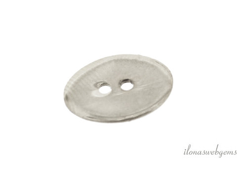 Sterling zilveren knoop ca. 13x11mm