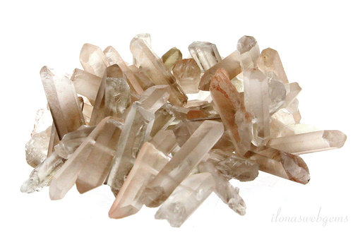 Rock crystal obelisk beads approx. 18-32x7mm