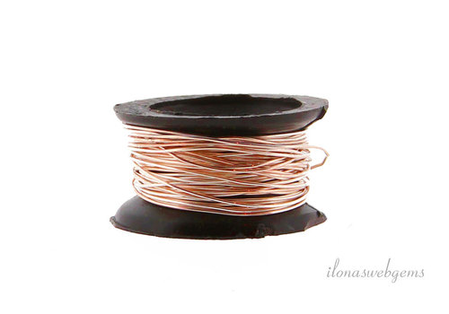 3 meters of Rosé Vermeil wire approx. 0.3mm