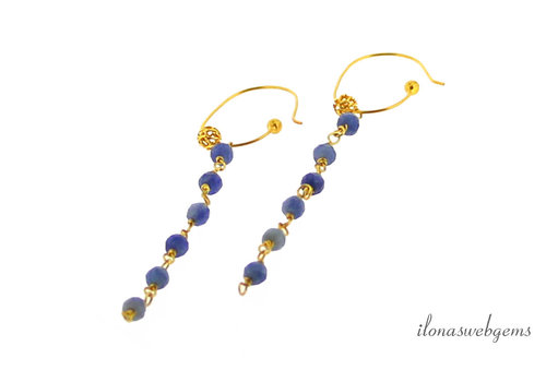 Inspiration: Vermeil Creoles with Kyanite