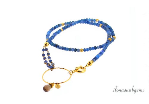 Inspiration: Necklace with Kyanite and Vermeil pendant