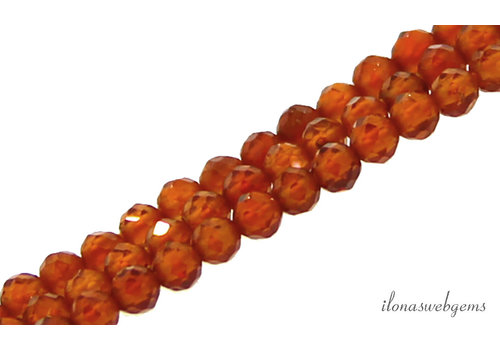 Hessonite Garnet mini facet around 2mm