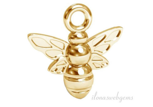 Vermeil pendant Bee approx. 10x10mm