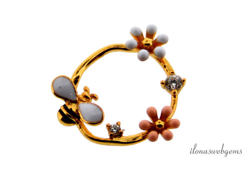 Vermeil  connector ca. 16mm