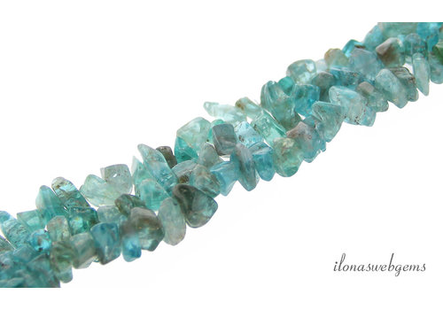 Apatite beads split approx. 11-6mm