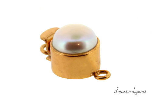 Vermeil Box Lock approx. 13x12x11mm extra quality