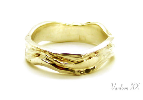 Wedding ring 14 kt yellow gold