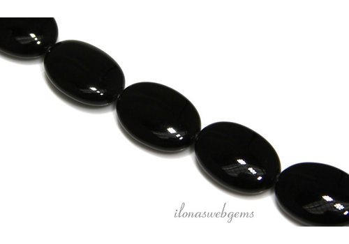 Onyx kralen ca. 13x18 mm