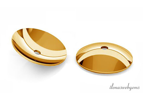 Vermeil Perlenkappe ca. 8 mm