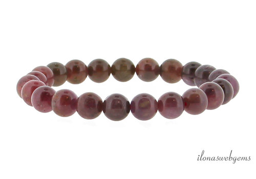Ruby bead bracelet approx. 7mm
