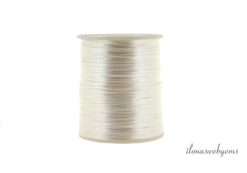 1 Meter Satinkordel elfenbeinweiß ca. 1,5mm