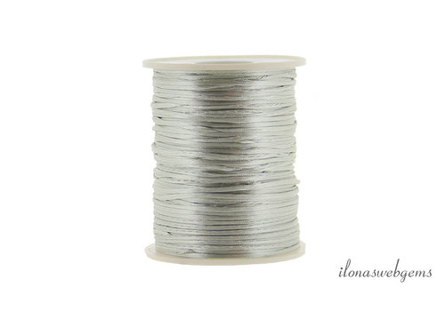 1 meter satin cord olive gray approx. 1.5mm