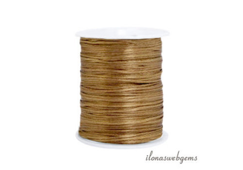 1 meter satin cord antique gold approx. 1.5mm