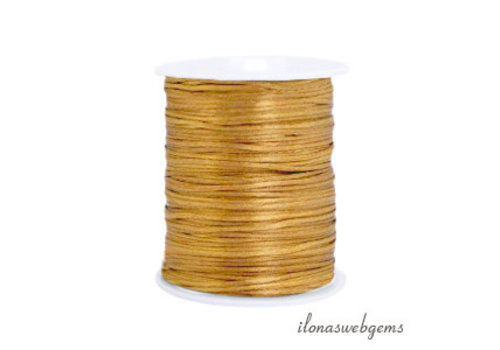 1 Meter Satinkordel Gold ca. 1,5mm