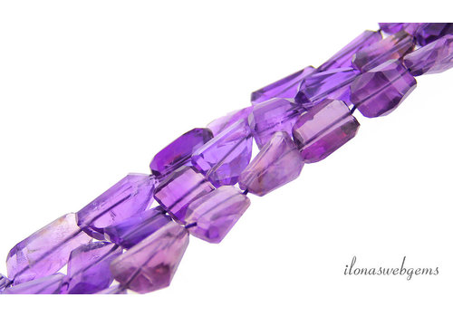 Amethyst beads free shape approx.15x5 to 17x21mm