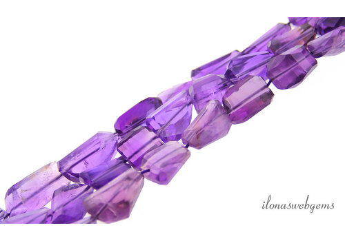 Amethystperlen freie Form ca. 15x5 bis 17x21mm