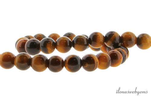 Tiger eye beads round about 4mm