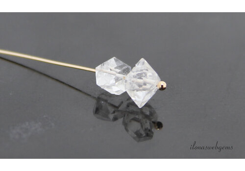 1x stuk Herkimer Diamond kraal 4x3mm