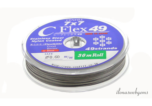 Cenfill stainless steel coated beading wire 0.60mm (49 threads)