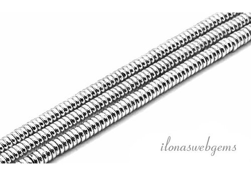 Hematite beads roundel silver about 4x1mm