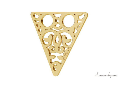 Verbindungsdreieck aus 14 Karat Gold ca. 12,5x11,5mm