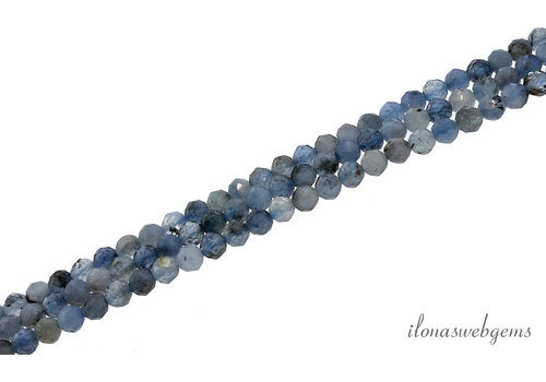Aquamarine beads round facet approx. 3mm AA quality cut