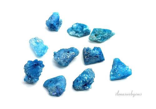 1 piece Druzy Agate pendant turquoise blue (large) approx. 15-20mm