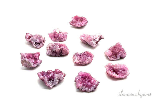 1 Stück Druzy Achat Anhänger lila rosa (groß) ca. 15-20mm